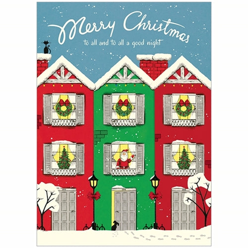 Cavallini Decorative Paper - Christmas Lane 20"x28" Sheet Cavallini Decorative Paper - Christmas Lane 20"x28" Sheet