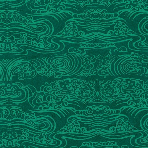 Tibetan Wave Paper Tibetan Wave Paper- Bright Blue on Ocean Blue Paper 20x30" Sheet