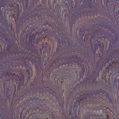 Handmade Italian Marble Paper- Peacock Purple and Silver Big Pattern 19.5 x 27" Sheet Handmade Italian Marble Paper- Peacock Purple and Silver Big Pattern 19.5 x 27" Sheet