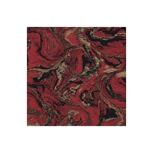 Nepalese Marbled Lokta Paper- Gold and Black on Red Nepalese Marbled Lokta Paper- Gold and Black on Red 20x30" Sheet