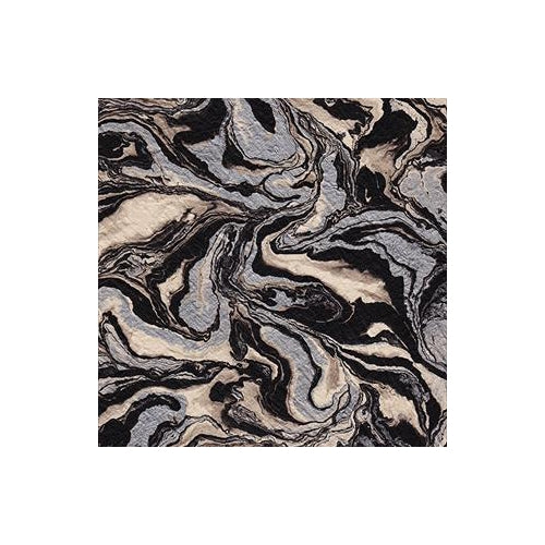 Nepalese Marbled Lokta Paper- Silver and Black on Natural Nepalese Marbled Lokta Paper- Silver and Black on Natural 20x30" Sheet