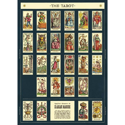 Cavallini Decorative Paper - Tarot Wrap 20"x28" Sheet Cavallini Decorative Paper - Tarot Wrap 20"x28" Sheet