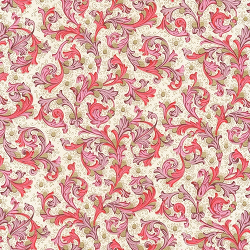 Rossi Decorated Papers from Italy - Traditional Florentine in Pinks 28"x40" Sheet  Rossi Decorated Papers from Italy - Traditional Florentine in Pinks 28"x40" Sheet