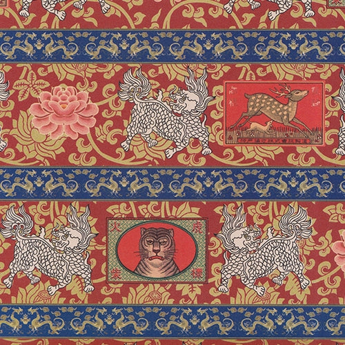 Rossi Inspirations Paper- Chinese Dragon, Tiger, and Lotus 20x28" Sheet Rossi Inspirations Paper- Chinese Dragon, Tiger, and Lotus 20x28" Sheet