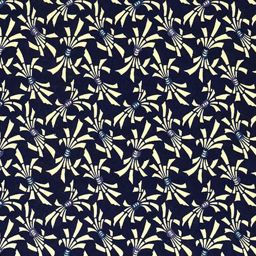 Chiyogami- Natural Ribbons on Indigo Blue 18"x24" Sheet Chiyogami- Natural Ribbons on Indigo Blue 18"x24" Sheet 