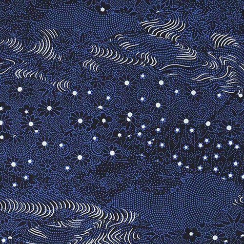 Japanese Chiyogami Paper- Night Garden Walk 18"x24" Sheet Japanese Chiyogami Paper- Night Garden Walk 18"x24" Sheet