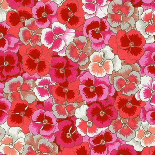 Japanese Chiyogami Paper- Pansies in Pink and Red Shades 18"x24" Sheet Japanese Chiyogami Paper- Pansies in Pink and Red Shades 18"x24" Sheet