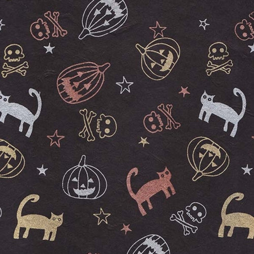 Nepalese Printed Paper- HALLOWEEN! 20x30" Sheet Nepalese Printed Paper- HALLOWEEN!