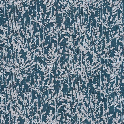 Nepalese Printed Paper- Silver Wild Grass on Deep Turquoise 20x30" Sheet "NEW!" Nepalese Printed Paper- Silver Wild Grass on Deep Turquoise 