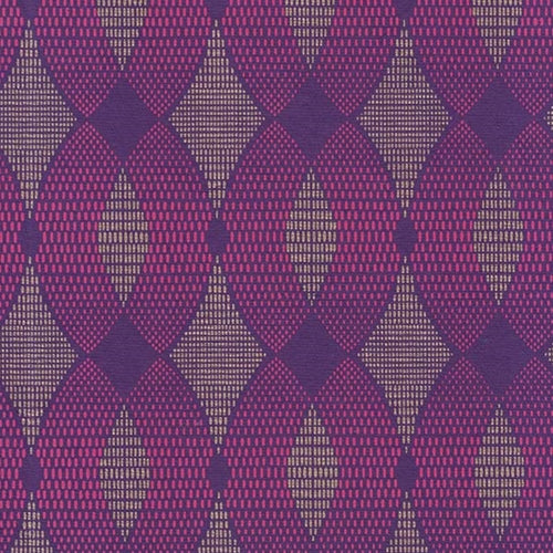 Printed Cotton Paper from India- Art Deco X's and O's in Magenta and Gold on Purple 20x30" Sheet Printed Cotton Paper from India- Art Deco X's and O's in Magenta and Gold on Purple 20x30" Sheet