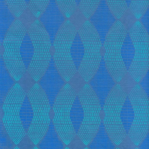 Printed Cotton Paper from India- Art Deco X's and O's in Turquoise and Cobalt on Blue 20x30" Sheet Printed Cotton Paper from India- Art Deco X's and O's in Turquoise and Cobalt on Blue 20x30" Sheet