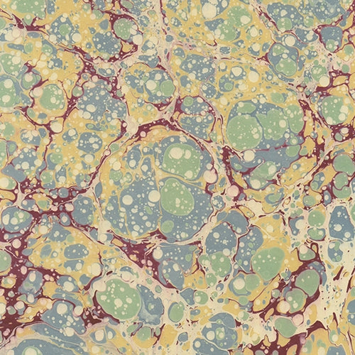 Handmade Italian Marble Paper- Stone Marble Green, Blue, Burgundy, & Yellow 19.5 x 27" Sheet *NEW!* Handmade Italian Marble Paper- Stone Marble Green, Blue, Burgundy, & Yellow 19.5 x 27" Sheet