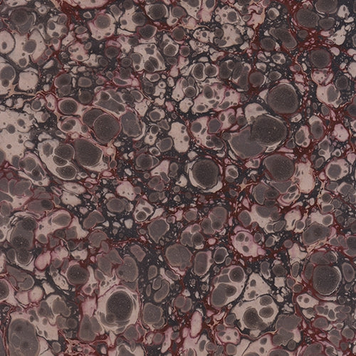 Handmade Italian Marble Paper- Stone Marble in Burgundy and Black on Kraft 19.5 x 27" Sheet Handmade Italian Marble Paper- Stone Marble in Burgundy and Black on Kraft 19.5 x 27" Sheet