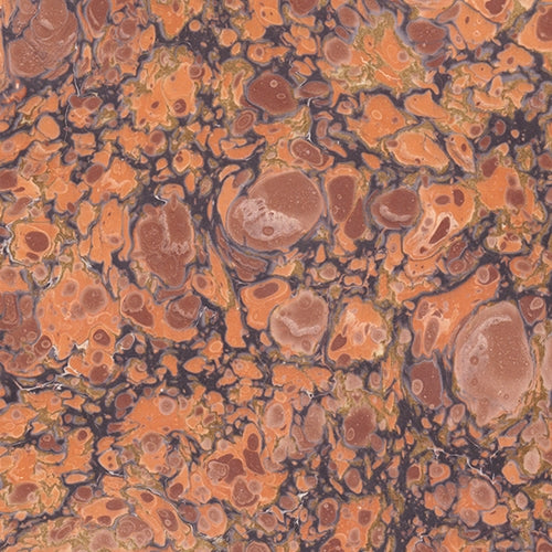 Handmade Italian Marble Paper- Stone Marble in Orange and Gold 19.5 x 27" Sheet Handmade Italian Marble Paper- Stone Marble in Orange and Gold 19.5 x 27" Sheet