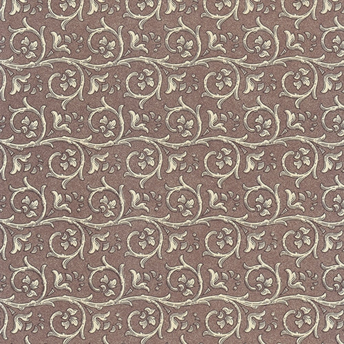 Carta Varese Florentine Paper- Scrolls on Brown 19x27 Inch Sheet Carta Varese Florentine Paper- Scrolls on Brown 19x27 Inch Sheet