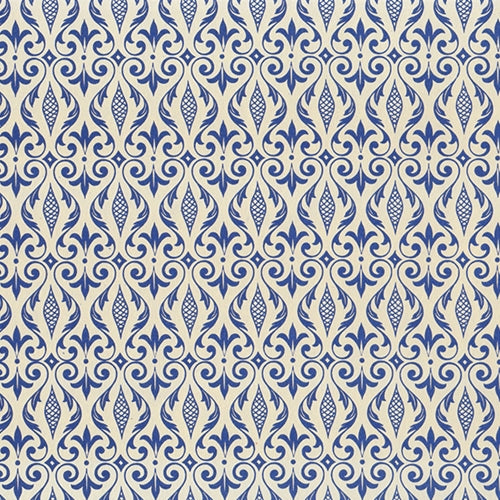 Carta Varese Florentine Paper- Scrolling Filagree in Blue 19x27 Inch Sheet Carta Varese Florentine Paper- Scrolling Filagree in Blue 19x27 Inch Sheet