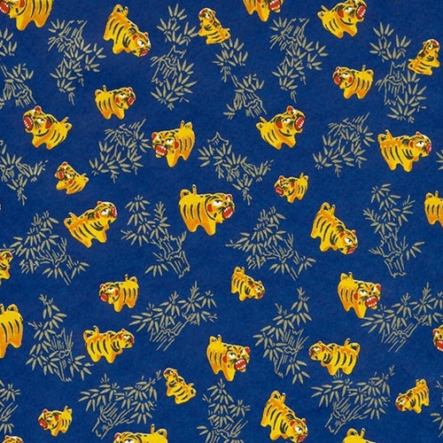 Chiyogami- Tigers in a Bamboo Forest 18"x24" Sheet Chiyogami- Tigers in a Bamboo Forest 18"x24" Sheet