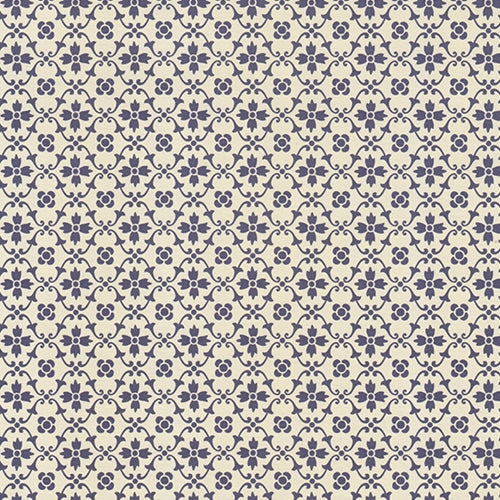 Carta Varese Florentine Paper- Florettes and Vines in Blue 19x27" Sheet Carta Varese Florentine Paper- Florettes and Vines in Blue 19x27" Sheet