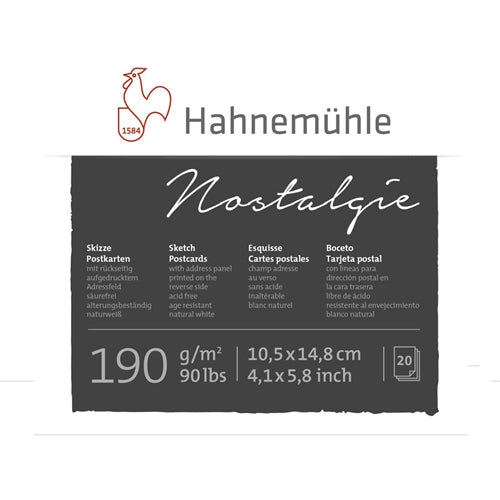 Hahnemuhle Nostalgie Postcard Sketch Pad (4.1" x 5.8") Nostalgie Postcard Sketch Pad - 4.13 x 5.83 in