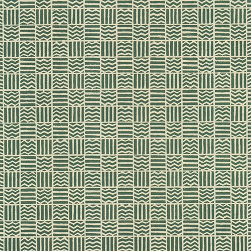 Carta Varese Florentine Paper- Green Lines and Zig Zags in Squares 19x27 Inch Sheet Carta Varese Florentine Paper- Green Lines and Zig Zags in Squares 19x27 Inch Sheet 