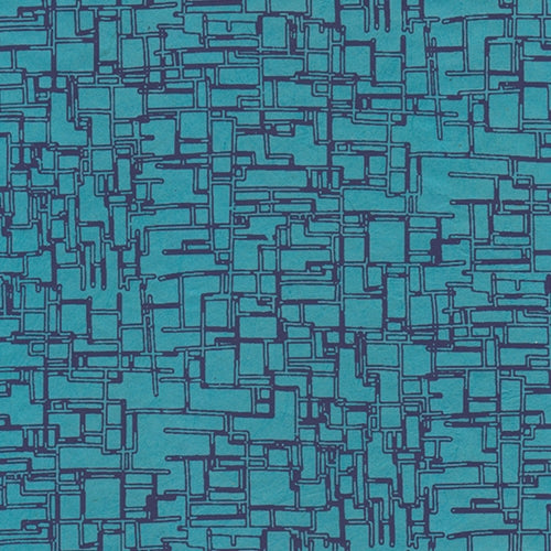 Nepalese Printed Paper- Urban Blue on Blue 19.5x29.5" Nepalese Printed Paper- Urban Blue on Blue 19.5x29.5"