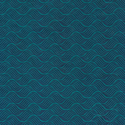 Nepalese Printed Paper- Black Wave on Lagoon Blue 19.5x29.5" "NEW!" Nepalese Printed Paper- Black Wave on Lagoon Blue 19.5x29.5"