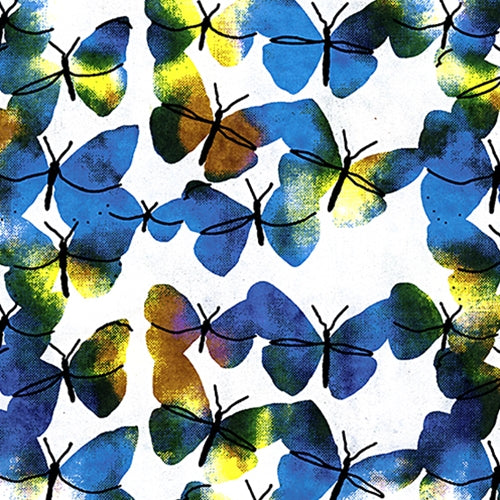 *NEW!* Indian Rainbow Dot Print- Butterflies 22x30" Indian Rainbow Dot Print- Butterflies 22x30"
