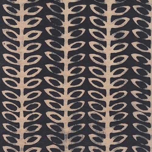 Batik Lokta Paper from Nepal- Black Vine 20x30" Sheet Batik Lokta Paper from Nepal- Black Vine 20x30" Sheet