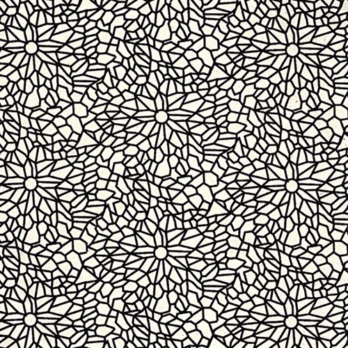 Nepalese Printed Paper- Black on Natural Kaleidoscope 20x30" Sheet Nepalese Printed Paper- Black on Natural Kaleidoscope 20x30" Sheet