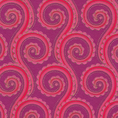 Art Nouveau Octopus Stripe Paper- Magenta Shades 22x30" Sheet Art Nouveau Octopus Stripe Paper- Magenta Shades 22x30" Sheet