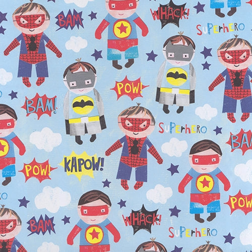 Superhero! Printed Paper- 19.5x27" Sheet Superhero! Printed Paper- 19.5x27" Sheet
