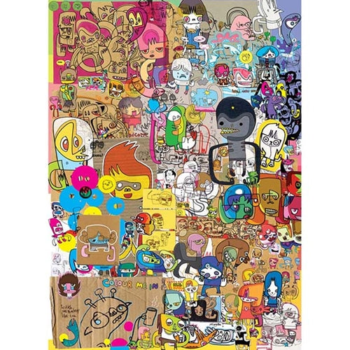 Jon Burgerman Character Collage- 19.5x27" Sheet Jon Burgerman Character Collage- 19.5x27" Sheet