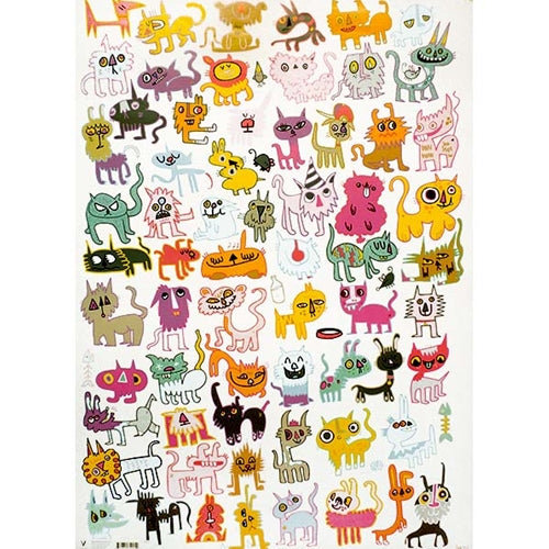 Jon Burgerman Pets Doodles- 19.5x27" Sheet Jon Burgerman Pets Doodles- 19.5x27" Sheet