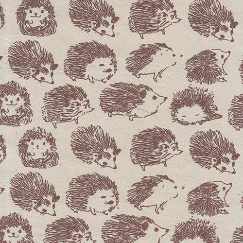 Nepalese Printed Paper- Hedgehogs 19.5x29.5" Nepalese Printed Paper- Hedgehogs 19.5x29.5"