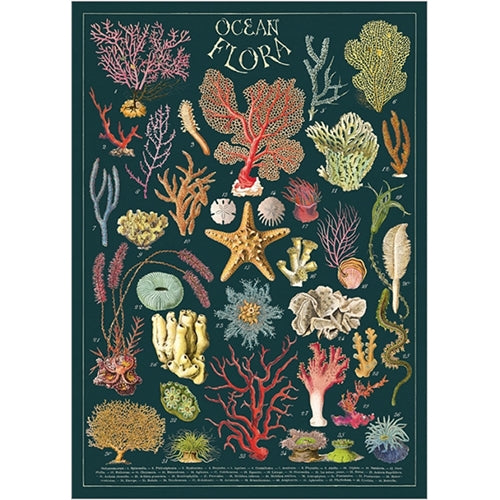 Cavallini Decorative Paper Sheet - Ocean Flora Cavallini Decorative Paper - Ocean Flora 20"x28" Sheet