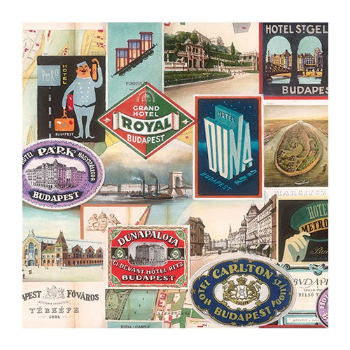 Bomo Art Budapest Papers- Budapest Sightseeing 27.5 x 39 inch Sheet Bomo Art Budapest Papers- Budapest Sightseeing 27.5 x 39 inch Sheet