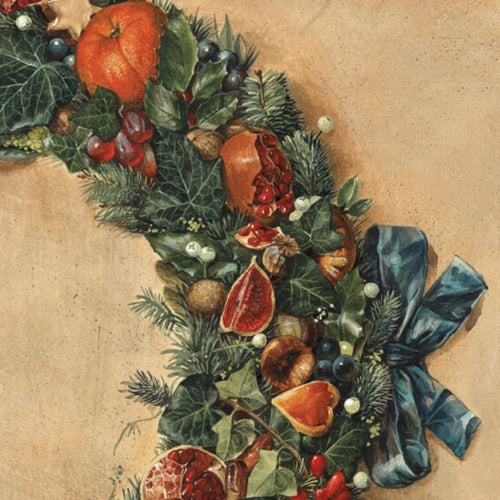 Bomo Art Budapest Papers- Christmas Wreath 27.5 x 39 inch Sheet Bomo Art Budapest Papers- Christmas Wreath 27.5 x 39 inch Sheet