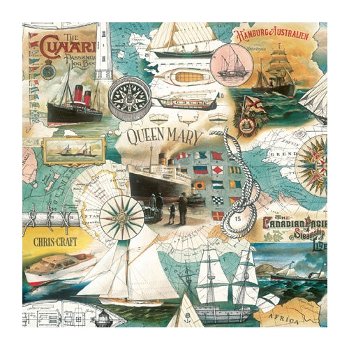 Bomo Art Budapest Papers- Marine 27.5 x 39 inch Sheet Bomo Art Budapest Papers- Marine 27.5 x 39 inch Sheet