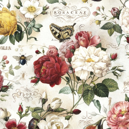 Bomo Art Budapest Papers- Roses 27.5 x 39 inch Sheet Bomo Art Budapest Papers- Roses 27.5 x 39 inch Sheet 