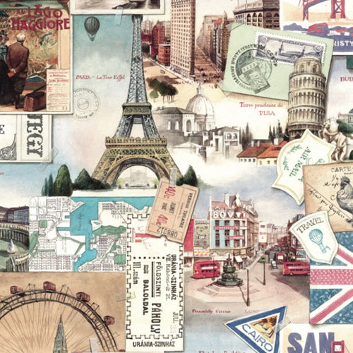 Bomo Art Budapest Papers- Travelling 27.5 x 39 inch Sheet Bomo Art Budapest Papers- Travelling 27.5 x 39 inch Sheet