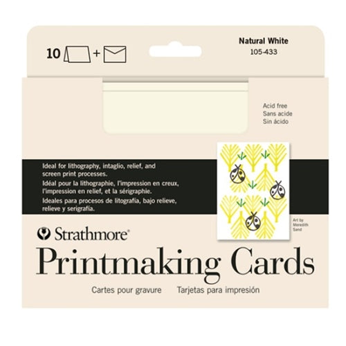 Strathmore  Printmaking Creative Cards, Full Size 5" x 6.875", 10/Pkg.