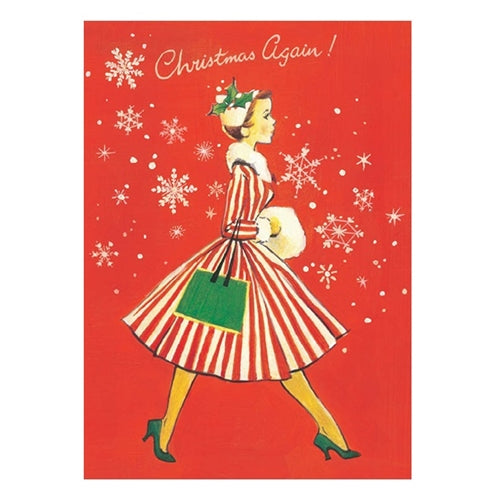 Bomo Art Budapest Blank Greeting Card, 5"x7", Christmas Again Bomo Art Budapest Blank Greeting Card, 5"x7", Christmas Again