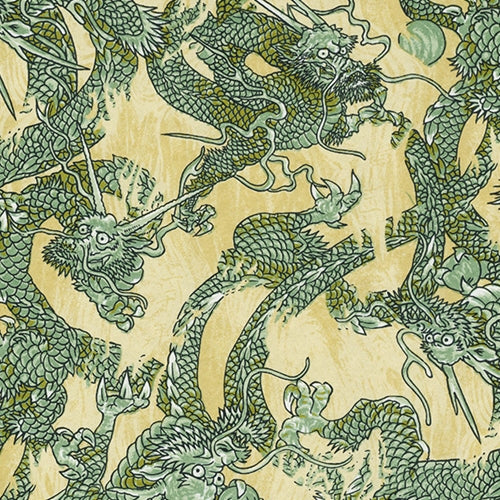 **NEW!** Japanese Dragons in Green 18"x24" Sheet Japanese Dragons in Green 18"x24" Sheet