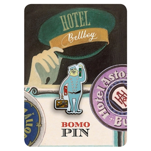 Bomo Art Budapest Enamel Pin- Bellboy Bomo Art Budapest Enamel Pin- Bellboy