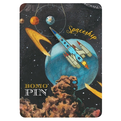 Bomo Art Budapest Enamel Pin- Spaceship Bomo Art Budapest Enamel Pin- Spaceship