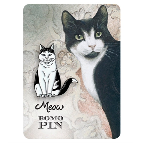 Bomo Art Budapest Enamel Pin- Meow Bomo Art Budapest Enamel Pin- Meow 