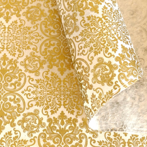 Lamali "Mandchou" Printed Paper Gold on Natural