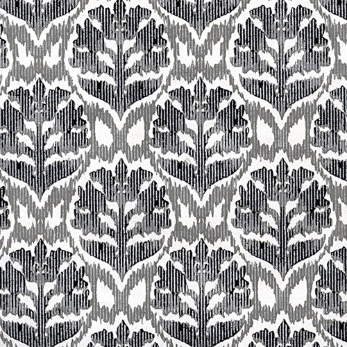 "NEW!" Printed Paper from India- Damask in Black & Silver 22x30" Sheet "NEW!" Printed Paper from India- Damask in Black & Silver 22x30" Sheet