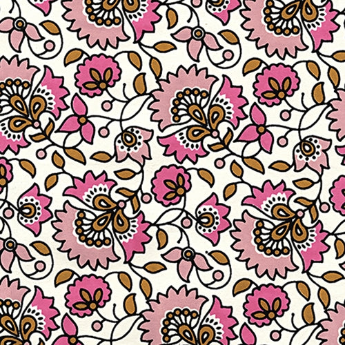 "NEW!" Printed Paper from India- Valencia Pink 22x30" Sheet Printed Paper from India- Valencia Pink 22x30" Sheet