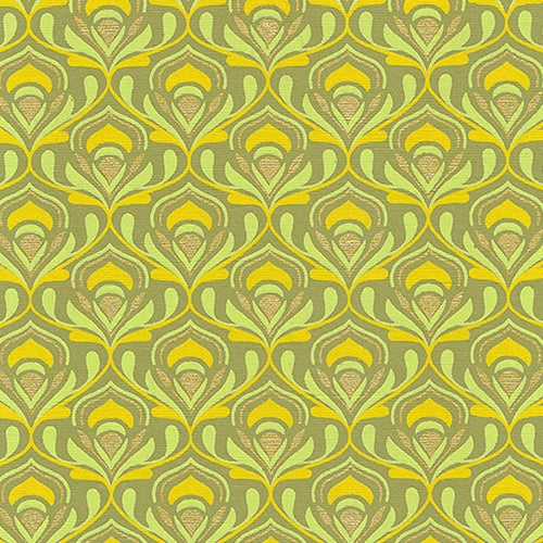 **NEW!** Art Nouveau Lotus in Yellow and Gold 22x30" Sheet  Art Nouveau Lotus in Yellow and Gold 22x30" Sheet